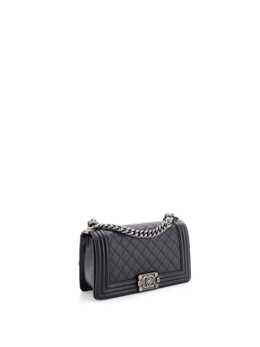 Chanel Boy Flap Bag Quilted Caviar Old #328634C45B